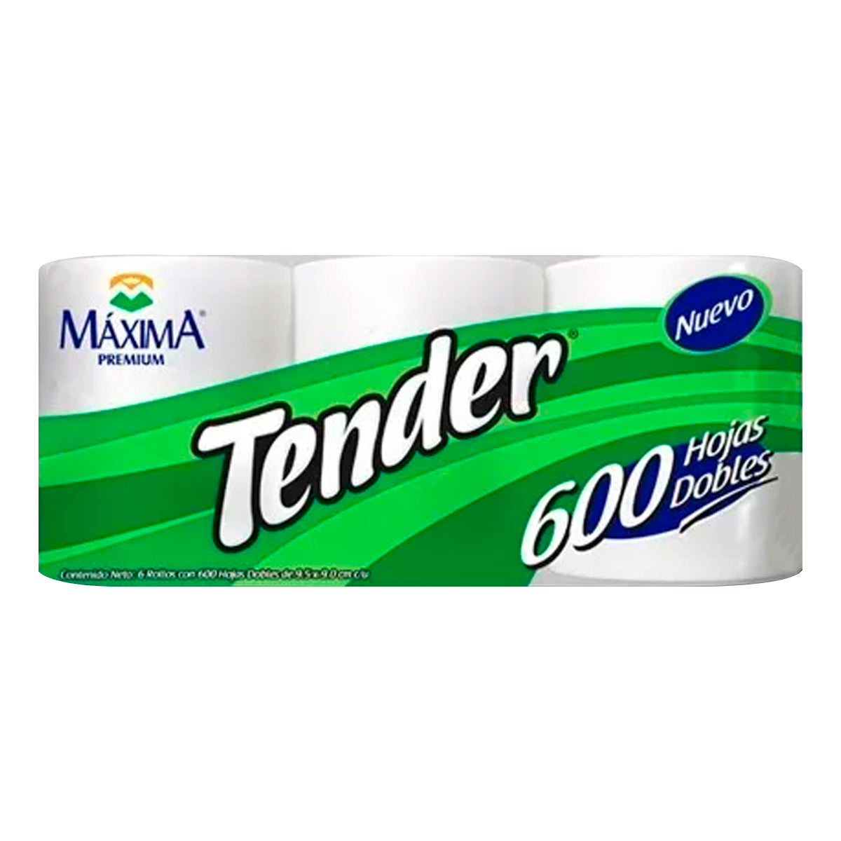 Papel Higiénico Tender 600 Hojas 6 PZS