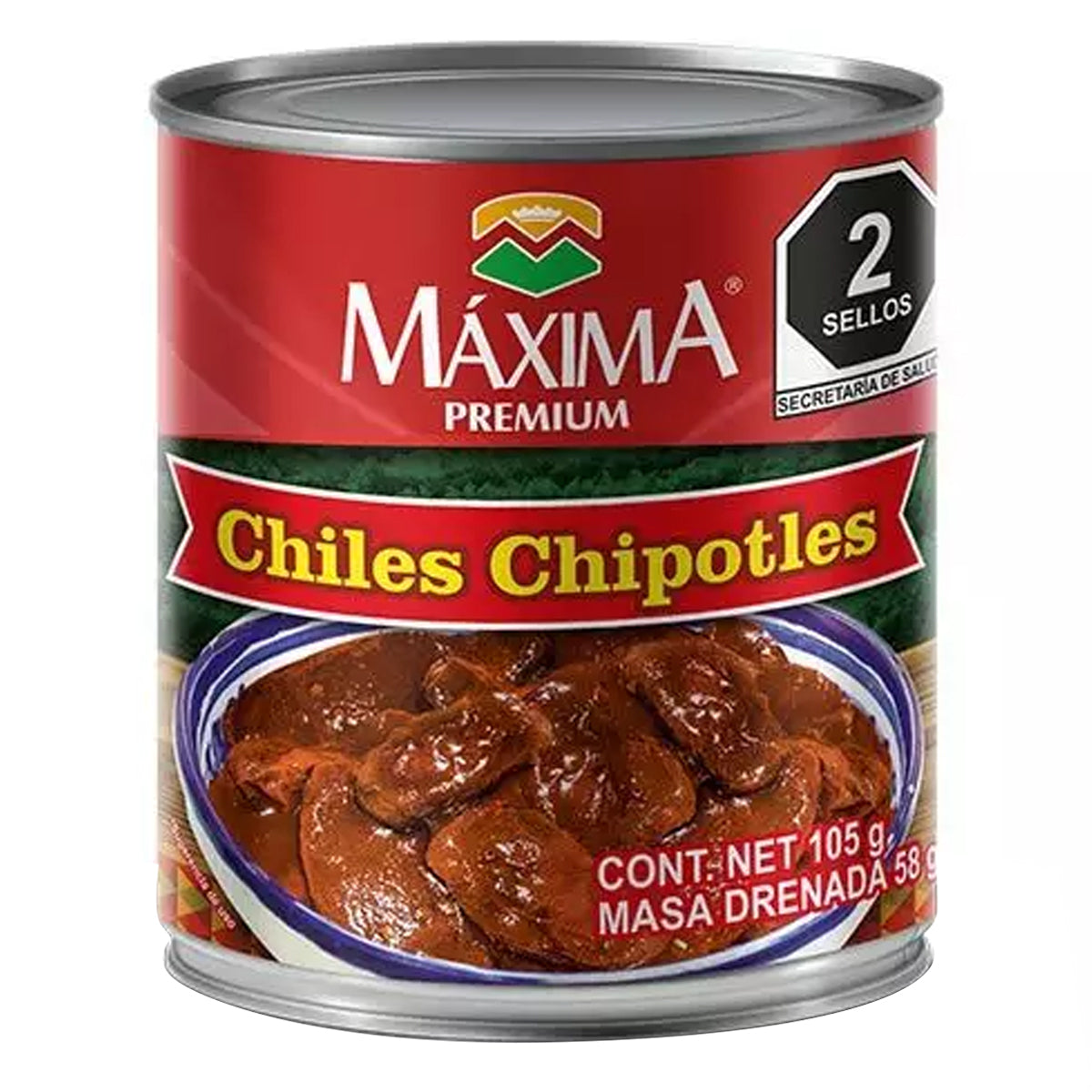 Chiles Maxima Chipotles 105 GRS