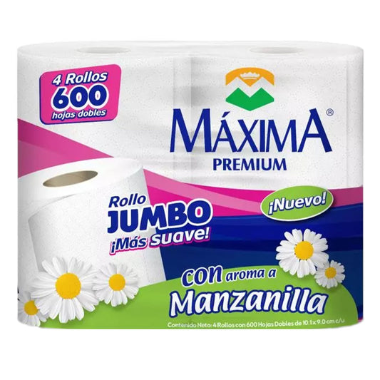 Higienico Maxima Premium Manzanilla 600Hd 4 PZS